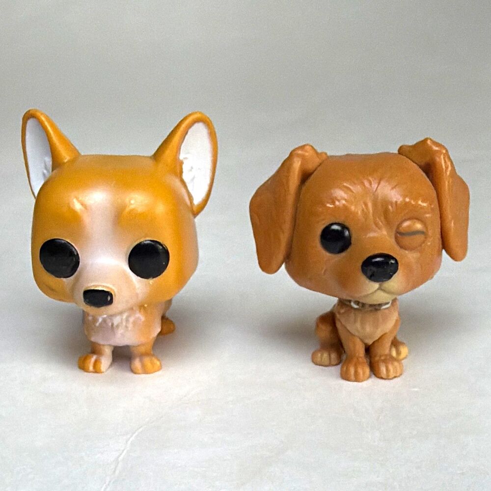 Funko Pop! Vinyl Marvel Brown Dog & a Corgi Dog